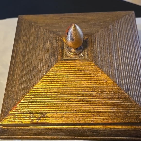 Gold and Brown Decorative Box - Picture 4 of 11